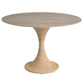 Table ¨¤ Manger Ronde Oasis, Travertin Beige