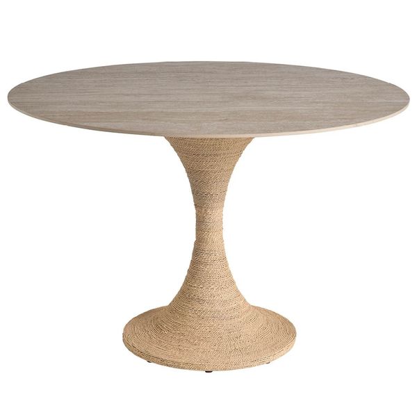 Table ¨¤ Manger Ronde Oasis, Travertin Beige