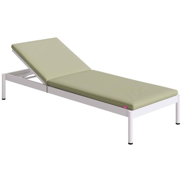 Chaise longue Litchi, Vert