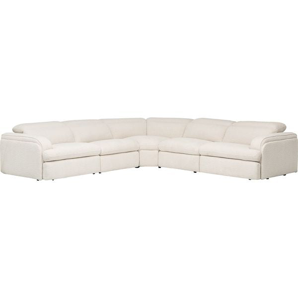 Canap¨¦ Modulaire ¨¦lectrique 5 Pi¨¨ces Colsen, Sable Yara