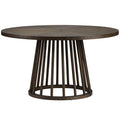 Table ¨¤ manger ronde Brunswick, Marron