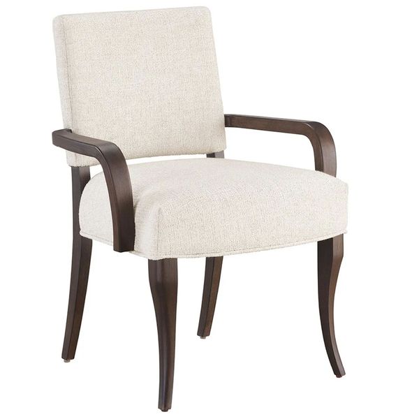 Fauteuil ¨¤ Accoudoirs Arcata, Sable Blanc Crois¨¦, Lot de 2