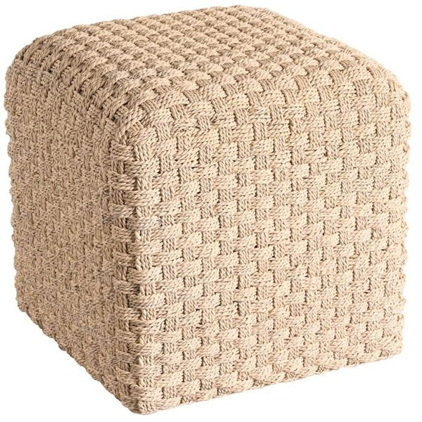 Pouf Tiss¨¦ Birchaven, Abaca