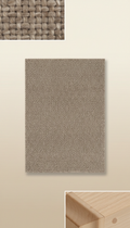 Tapis laine naturelle taupe feutré
